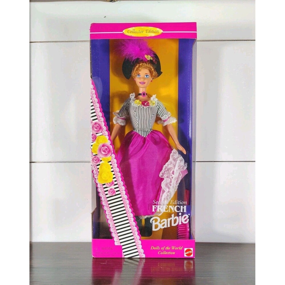 Vintage 1996 Mattel Dolls of the World French Barbie #16499 NRFB